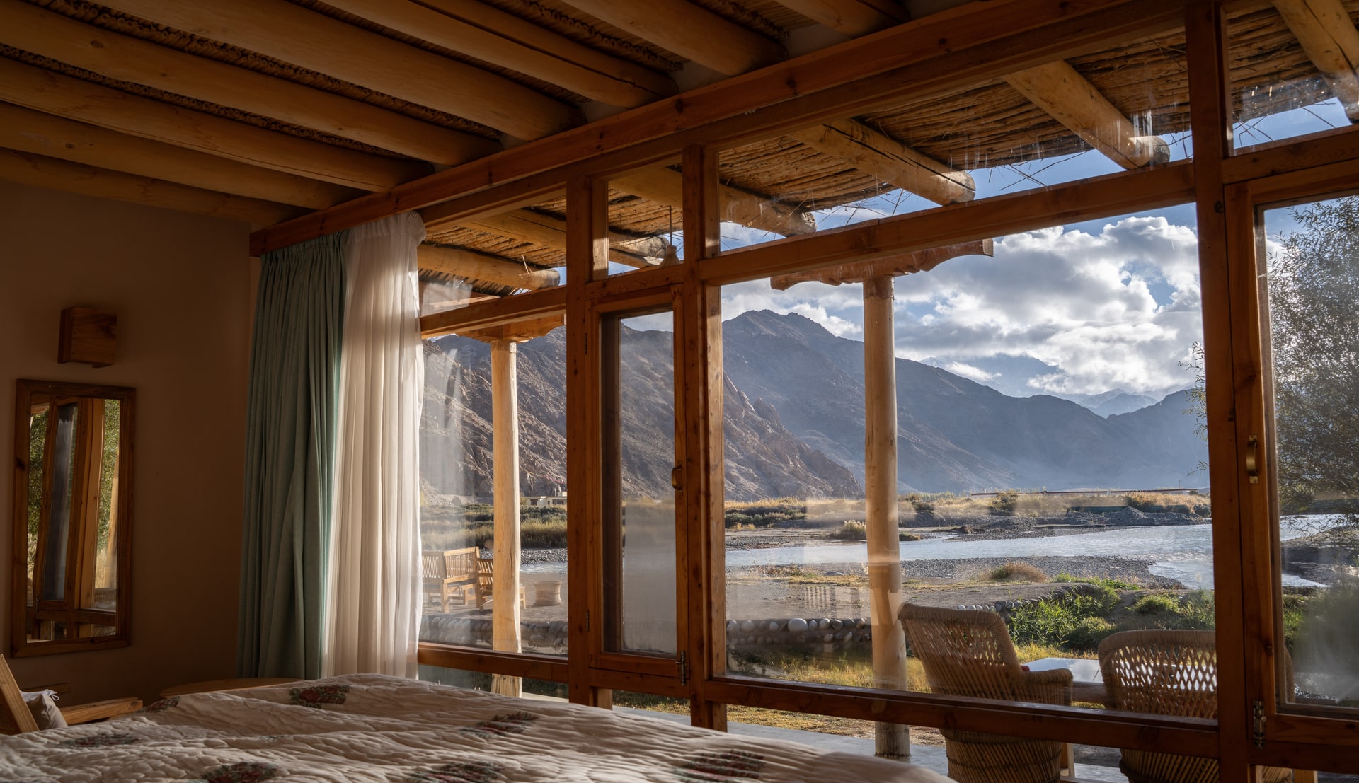 Chalet View Out to the River